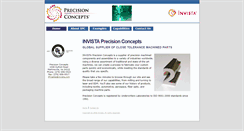 Desktop Screenshot of precisionconcepts.invista.com